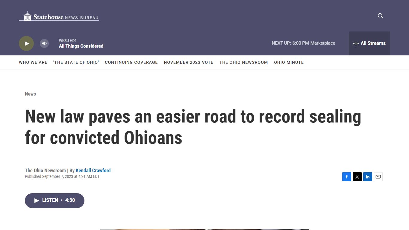 New law paves an easier road to record sealing for convicted Ohioans ...