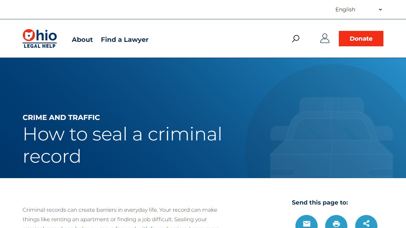 How to seal a criminal record | Ohio Legal Help